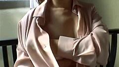 Japanese Mom's Hairy Pussy Cums Hard on Vibrator - Holy Fuck!!