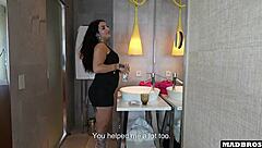 Huge Black Cock Pounds French Goth's Big Ass Doggystyle Double Time!