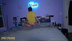 Amateur big ass babe cowgirl rides into sloppy throatfuck