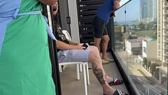 Freeuse stepmom takes cum from stepson and his friends in homemade threesome fuck