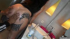 Huge Black Cock Pounds French Goth's Big Ass Doggystyle Double Time!