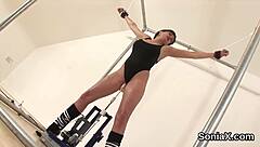 whoa cheatin' british milf gill ellis flashes those massive tits