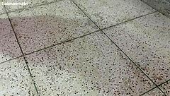 your home maid bends over cleaning what happens next