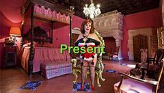 granny's fat pussy stuffed like a christmas fuck toy