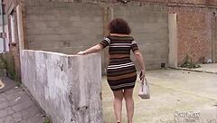 kaz b in lingerie and socks squirts hard with her bisexual babe pal