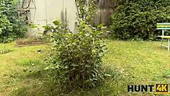 wanna watch me ride this rich gypsy brunette's shaved pussy outdoors?