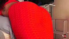 filipina massages with creampie dripping from yoga leggings pussy closeup