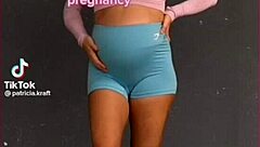 Erotic Tummy Exercises Tease Panties and Belly Curves Intensely