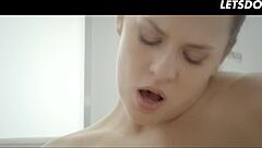 sweet babe blue angel moans as boyfriend eats wet pussy then fucks cowgirl style