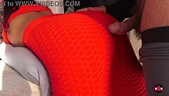 filipina massages with creampie dripping from yoga leggings pussy closeup