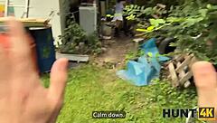 wanna watch me ride this rich gypsy brunette's shaved pussy outdoors?