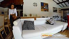 naughty ebony african teen's big ass twerks rough on my white cock in casting pov anal interview