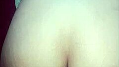 brazilian cutie trains her shaved ass for anal solo on christmas with horny masturbation