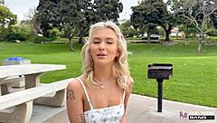 emma rosie’s shaved teen pussy gets pounded hard pov with cumshot 😈💦