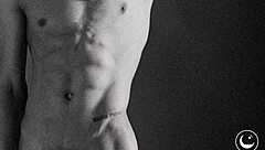 james jacobs skinny black teen strips naked in interracial leather solo