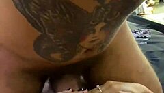 big titted brunette latina babe gives sloppy blowjob at party