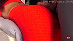 filipina massages with creampie dripping from yoga leggings pussy closeup