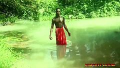 Ebony wife sneaks creampie from pastor at baptism 😏💦 full scene