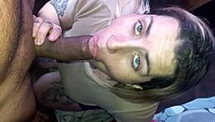 Eye Shot Cum Blast She Gulps Every Drop!