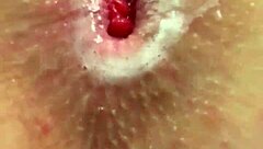 Horny Petite Teen Neighbor Gapes Ass Fucks Dildo Squirts Cum Close Up HD