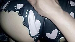 horny hermanastra plays hot in bed with wet pussy doggystyle