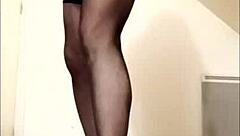 Bound French Maid Slave Endures Dildo Torment and Spanks in Public