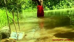 Ebony wife sneaks creampie from pastor at baptism 😏💦 full scene