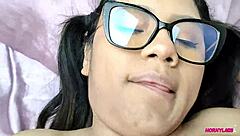 peruvian teen's shaved pussy gets surprised bumble fuck in my apartment