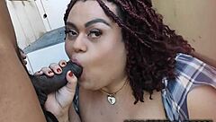 big dick married black dude bareback fucks chubby crossdresser in abandoned house while wife cooks lunch