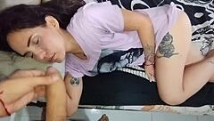 My Perverted Stepbrother Shoves Dick In My Tight Pink Hole While I Lay There