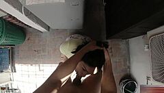 Samantha Evans Pays Brother with Deepthroat Blowjob and Throat Creampie Surprise