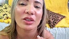 Blonde big ass milf bunny strips teases oils up rips clothes for anal gaping orgasm