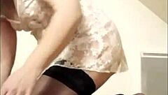 Bound French Maid Slave Endures Dildo Torment and Spanks in Public