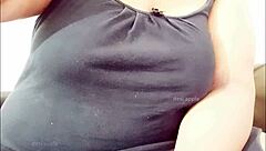 Horny indian babe flaunts her massive tits seductively on cam