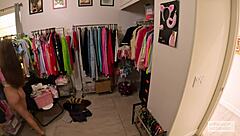 Backstage Juniper Ren interviews cameltoe shaved pussy then craves Nade Nasty's hardcore pounding