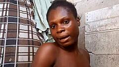 Skinny babe teases slowly in bed this early morning