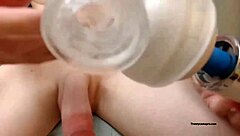 cute tranny relaxes with a casual stroke session on cam