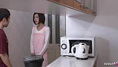 Petite Japanese maid seduces boss for rough creampie at work right?