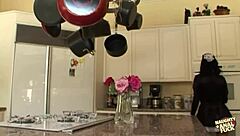 thick latina maid alexis amore bends for boss's deep doggystyle ass pounding and facial