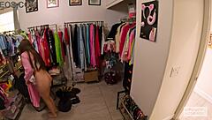 Backstage Juniper Ren interviews cameltoe shaved pussy then craves Nade Nasty's hardcore pounding