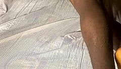 Ebon teen babe bent over pounded hardcore by monster BBC doggystyle missionary quickie