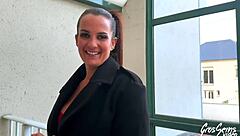 amy stone's voluptuous curves drive wild titjob passion