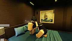 Hey I'm just casually banging this cute chick in Roblox with the group fun going on