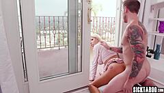 i watch guy ram cock deep in shemale brittney kade's big ass rough