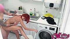 Redhead Cougar Albaan Fucks Stepsons Best Friend Bent Over Big Ass Doggystyle Deepthroat