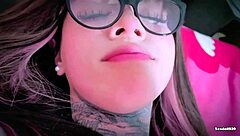 stepsister spreads tight pussy for hard fucking and creampie