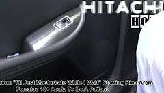 Oops, nonnude BTS blooper - Rina Arem masturbates with Hitachi in the car! 😂🚗