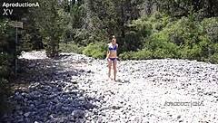 Mona Blue Fingers Herself on Beach Publicly!