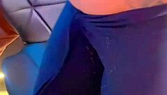 picture this latina milf in shorts jeans squirting her shaved pussy on your cock pov