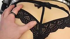 Destiny Mae's tight pussy gets pounded doggystyle while her sexy miniskirt flips up